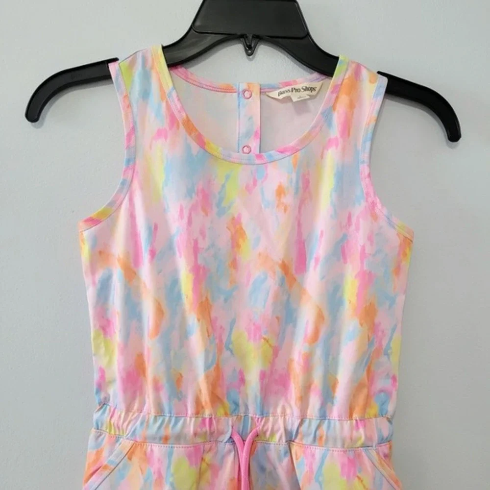 Bass Pro Shops Girls Performance Dress Size S‎ Neon Tie Dye